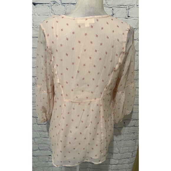 Two by Vince Camuto Women Long Sleeve Top Blouse Pink Size Small - Picture 3 of 5